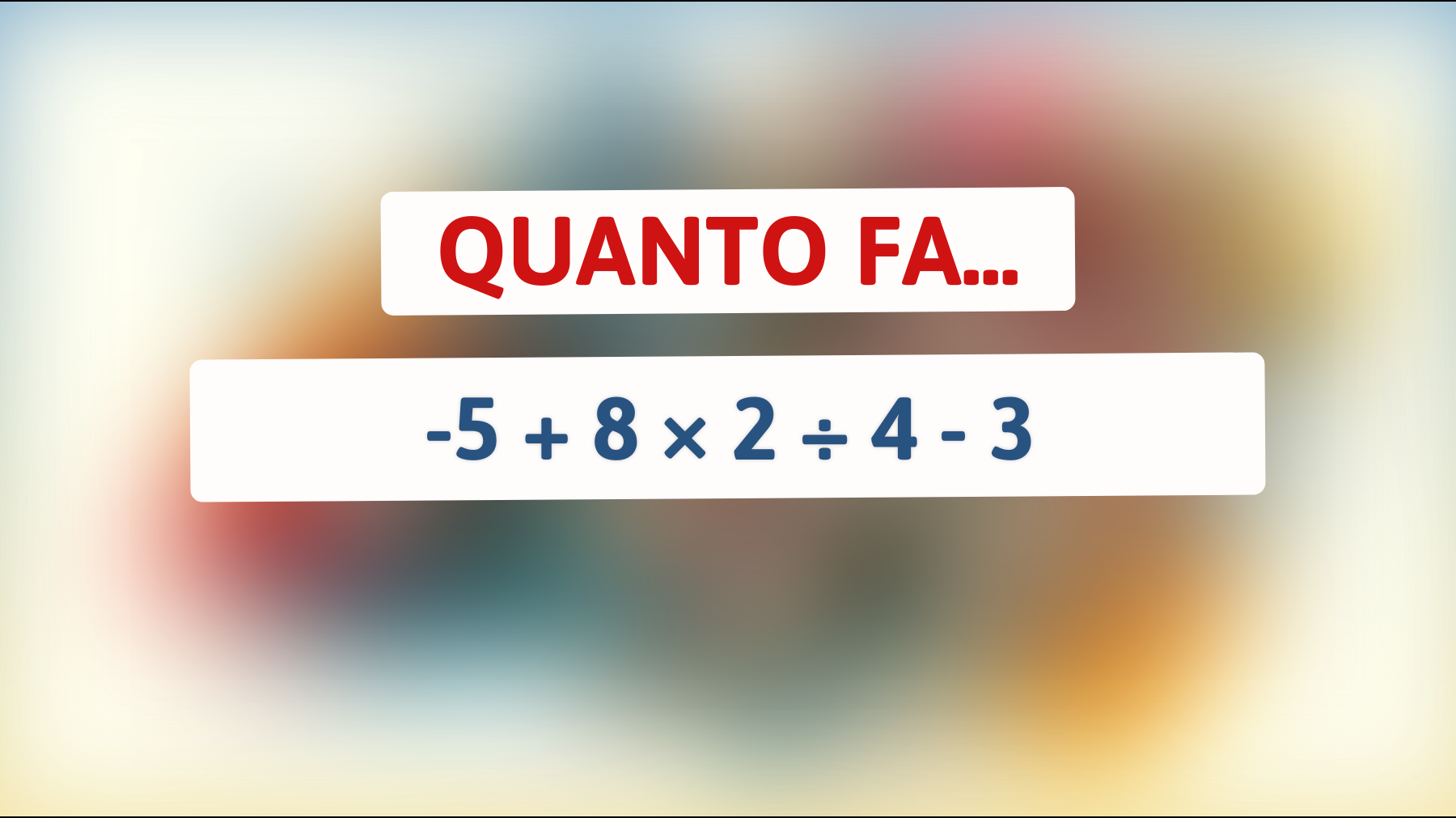 Scopri la sorprendente risposta a questo enigma matematico che solo i più brillanti riescono a risolvere! Sei pronto per la sfida?"
